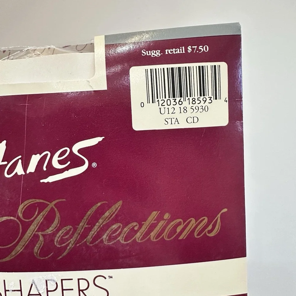 Vtg 90's Hanes‎ Silk Reflections Pantyhose NWT Soft Taupe Size CD Style 715